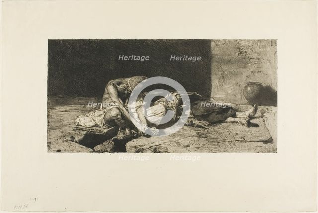 Arab Watching the Body of His Friend, n.d. Creator: Mariano Jose Maria Bernardo Fortuny y Carbo.