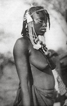 Arab woman of the Southern Sudan, Abu Matarik to Halfa, Sudan, 1925 (1927). Artist: Thomas A Glover