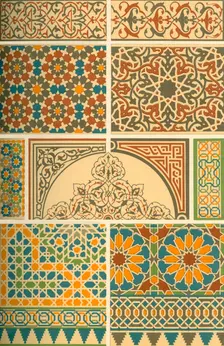 Arab-Moorish mosaic and glazed clay work, (1898). Creator: Unknown