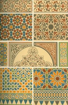 Arab-Moorish mosaic and glazed clay work, (1898). Creator: Unknown