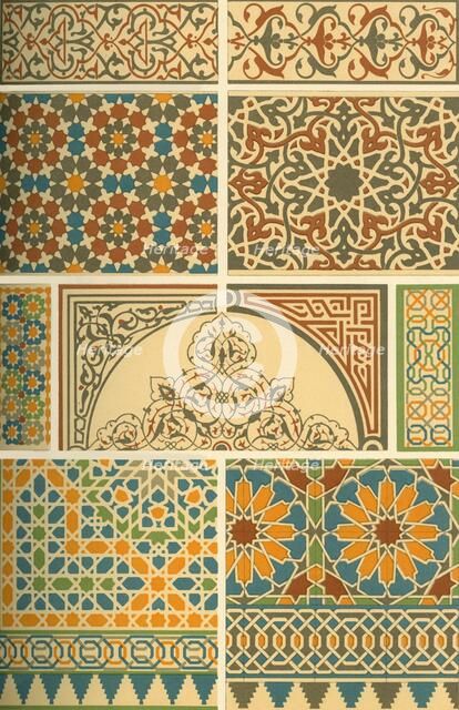 Arab-Moorish mosaic and glazed clay work, (1898). Creator: Unknown.