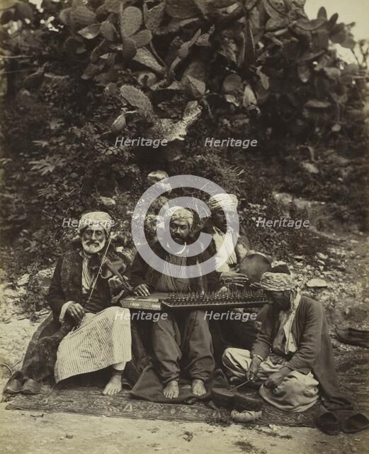 Arab Musicians, 1864. Creator: Ludovico Wolfgang Hart (British).