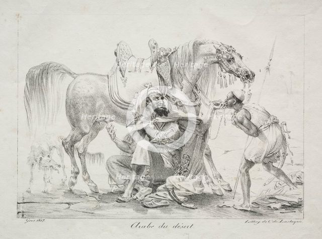 Arab of the Desert, 1817. Creator: Antoine-Jean Gros (French, 1771-1835).