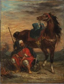 Arab Rider, 1854. Creator: Eugene Delacroix