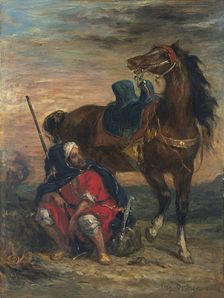 Arab Rider. Artist: Delacroix, Eugène (1798-1863)