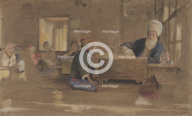 Arab School, 1841-51. Creator: John Frederick Lewis.