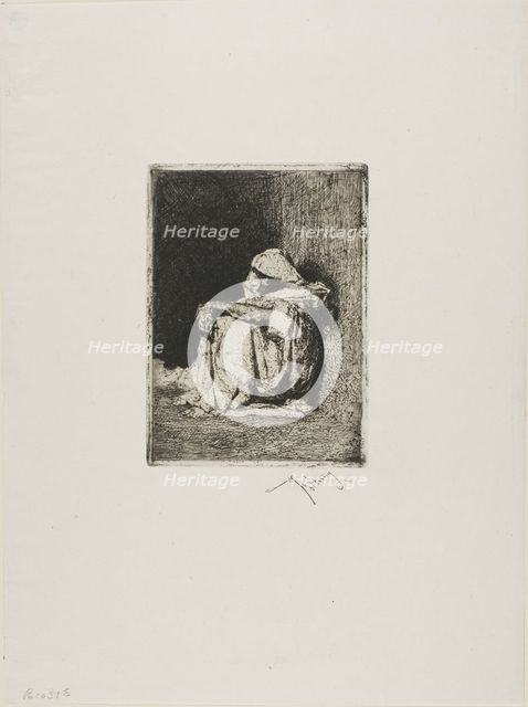 Arab Seated, His Hands Crossed on His Knees, n.d. Creator: Mariano Jose Maria Bernardo Fortuny y Carbo.