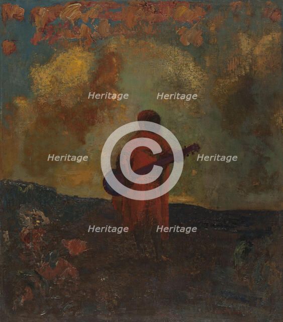 Arabe musicien, 1893. Creator: Odilon Redon.