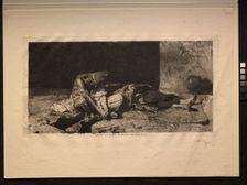 Arabe veillant le corps de son ami, 1866. Creator: Mariano Fortuny y Carbó (Spanish, 1838-1874)