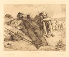 Arabes d'Oran, 1833. Creator: Eugene Delacroix
