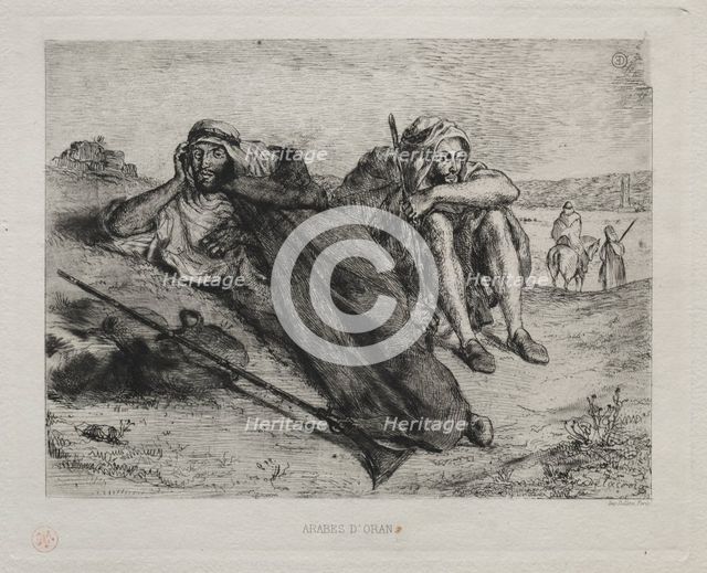 Arabes dOran. Creator: Eugène Delacroix (French, 1798-1863).