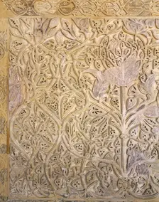 Arabesque panel, Medina Azahara palace-city, Seat of the Caliphate of Cordoba, Spain (2002). Creator: Unknown