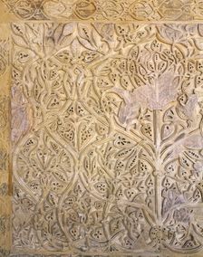 Arabesque panel, Medina Azahara palace-city, Seat of the Caliphate of Cordoba, Spain (2002). Creator: Unknown