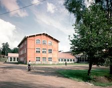 Arabia Notsjö glassworks, Finland, 1960s. Creator: Göran Algård