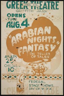 Arabian Nights Fantasy, Los Angeles, 1936. Creator: Unknown