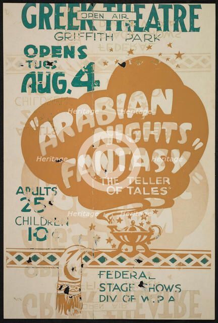 Arabian Nights Fantasy, Los Angeles, 1936. Creator: Unknown.