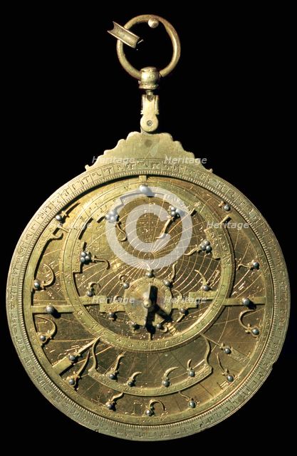 Arabic 18th century planispheric astrolabe, 18th century. Artist: Unknown