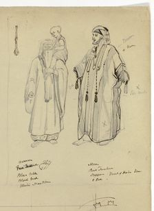 Arabic Man, Woman and Child, n.d. Creator: Unknown