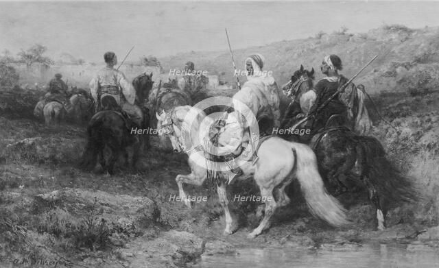 Arabs on the March. Creator: Christian Adolf Schreyer.