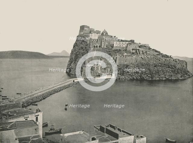 Aragonese Castle, Ischia, Italy, 1895.  Creator: W & S Ltd.