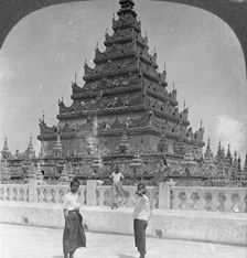 Arakan Pagoda, Mandalay, Burma, 1908. Artist: Stereo Travel Co