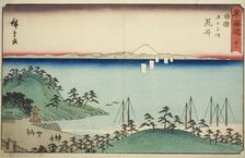 Arai-No. 32, from the series "Fifty-three Stations of the Tokaido (Tokaido gojusan..., c. 1847/52. Creator: Ando Hiroshige