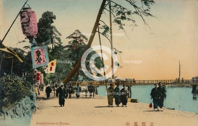 'Arashiyama at Kyoto', c1900. Artist: Unknown.