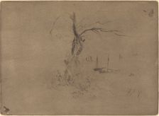 Arbres et Bateaux (Trees and Boats). Creator: Felix Hilaire Buhot