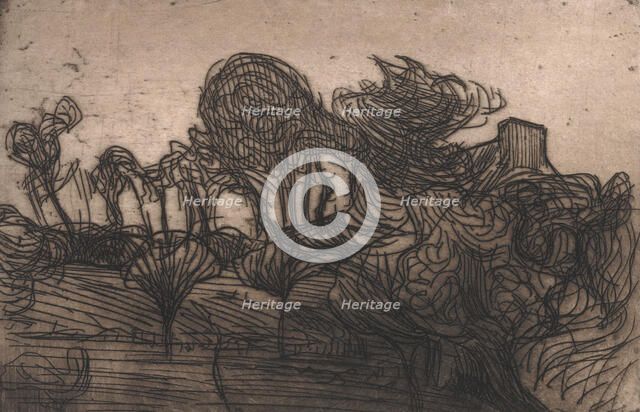 Arbres et Toit (Trees and Roof), 1893. Creator: Roderic O'Conor.