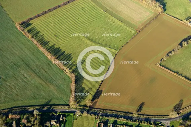 Arbury Banks near Chipping Warden, the earthwork remains of an Iron Age fort and medieval..., 2024 Creator: Damian Grady.