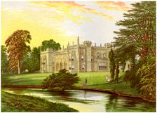 Arbury Hall, Warwickshire, home of the Newdegate family, c1880