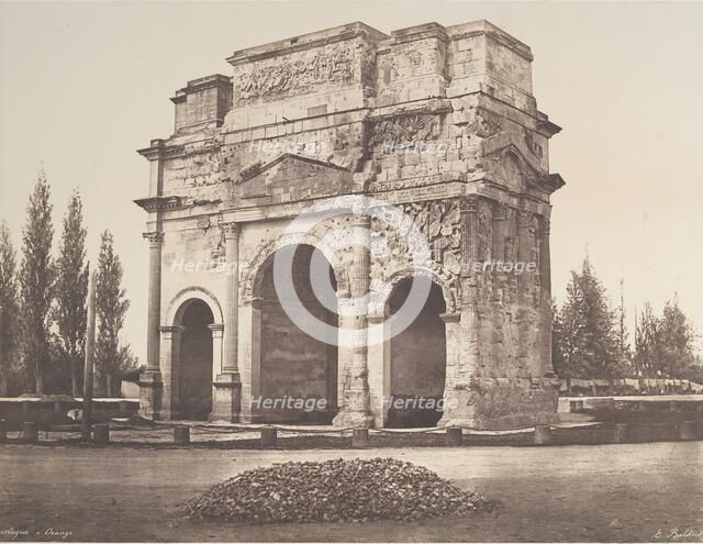Arc antique à Orange, 1853. Creator: Edouard Baldus.