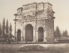 Arc antique à Orange, 1853. Creator: Edouard Baldus