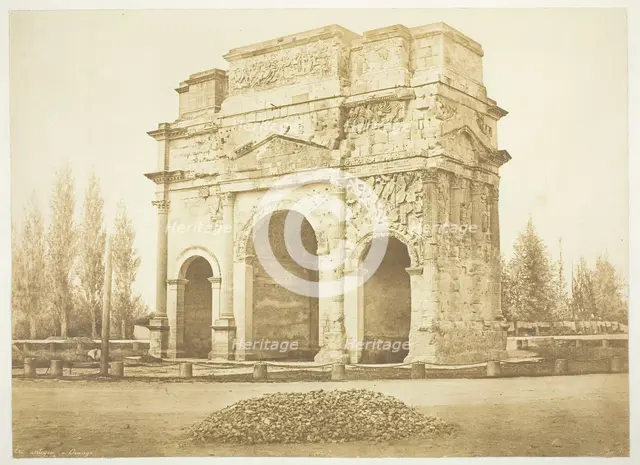 Arc Antique a Orange, 1853. Creator: Edouard Baldus.