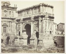 Arc de Septime Sévère, Rome, 1854/55, printed 1855/65. Creators: Bisson Frères, Louis-Auguste Bisson, Auguste-Rosalie Bisson