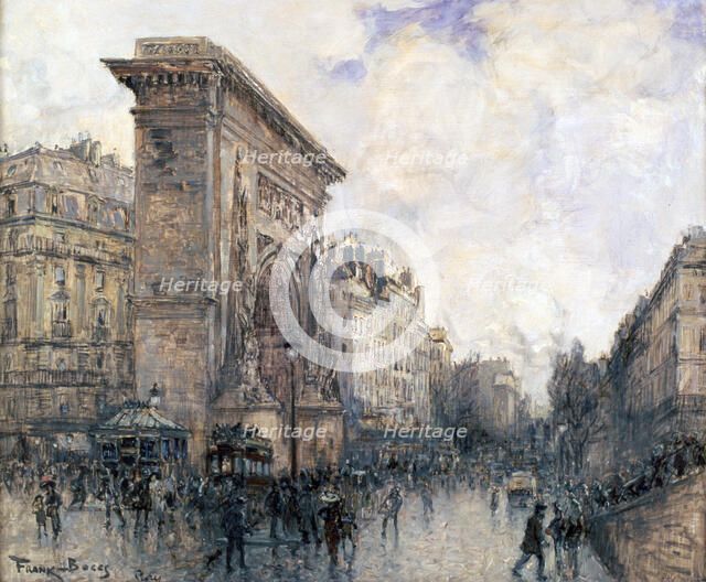 'Arc de Triomphe de la Porte St-Denis, Paris', c1875-1926. Artist: Frank Myers Boggs