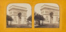 Arc de Triomphe de l'Etoile, Paris, 1860s. Creator: Adolphe Block
