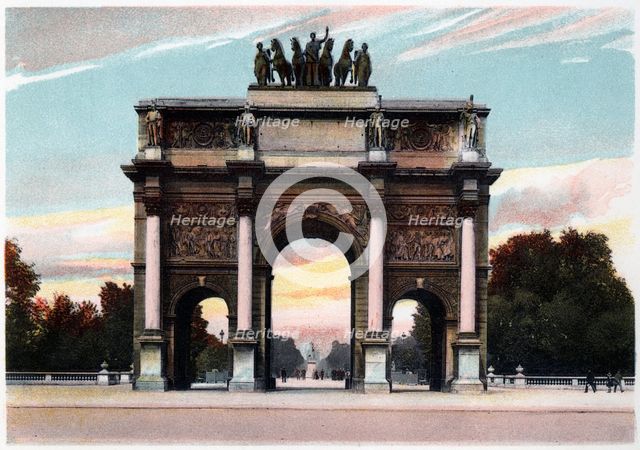 Arc de Triomphe, Paris, c1900. Artist: Unknown