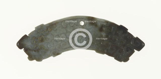 Arc-shaped Pendant (huang), Eastern Zhou dynasty, c. 770-256 BC 6th-5th century B.C. Creator: Unknown.