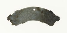 Arc-shaped Pendant (huang), Eastern Zhou dynasty, c. 770-256 BC 6th-5th century B.C. Creator: Unknown