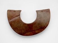 Arc-shaped pendant (huang ?), Late Neolithic period, ca. 3000-ca. 1700 BCE. Creator: Unknown