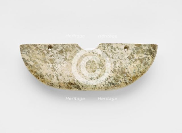 Arc-shaped pendant (huang ?), Late Neolithic period, ca. 3500-2700 BCE. Creator: Unknown.