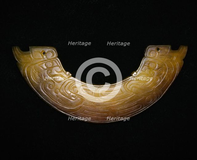 Arc-shaped pendant (huang), Western Zhou period, 10th/9th century B.C. Creator: Unknown.