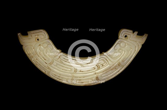 Arc-shaped pendant (huang), Western Zhou period, 9th/8th century B.C. Creator: Unknown.