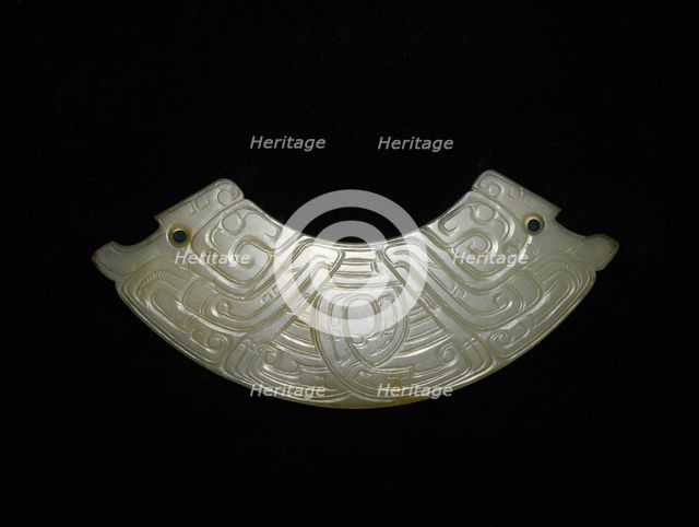 Arc-shaped pendant (huang), Western Zhou period, 9th/8th century B.C. Creator: Unknown.