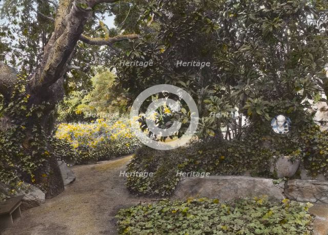 "Arcady," George Owen Knapp house, Sycamore Canyon Road, Montecito, California, 1917. Creator: Frances Benjamin Johnston.