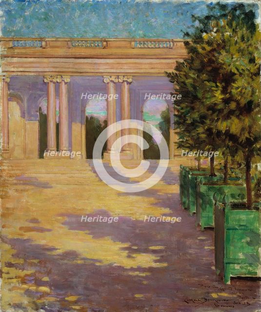 Arcade of the Grand Trianon, Versailles, 1913. Creator: Carroll Beckwith.