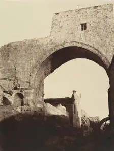 Arcade de l'Ecce Homo. Ponce Pilate présente Jésus au Peuple, 1860 or later. Creator: Louis de Clercq