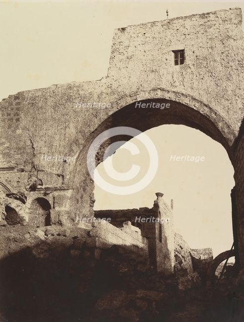 Arcade de l'Ecce Homo. Ponce Pilate présente Jésus au Peuple, 1860 or later. Creator: Louis de Clercq.