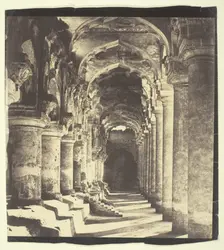 Arcade in Quadrangle, 1858. Creator: Captain Linnaeus Tripe